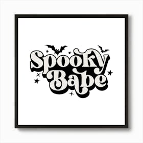 Spooky Babe.Halloween, Halloween gift, scary gift, Halloween party, Halloween design, Halloween painting.17 Art Print Art Print