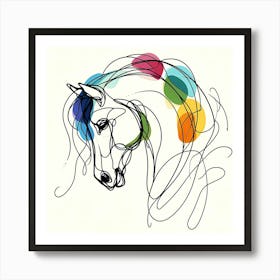 Creative Horse Visual 2 Art Print