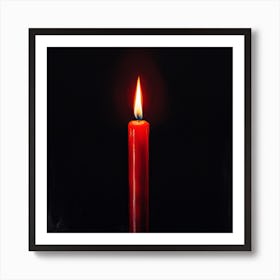 Burning Candle Art Print