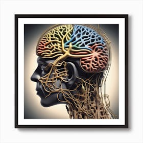 Human Brain 29 Art Print