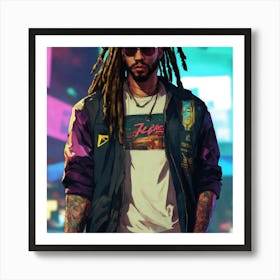 Dreaded Man Art Print