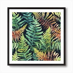 Fern Leaves Art Print