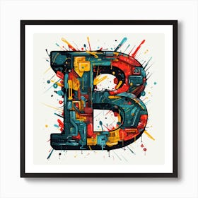 Letter B 6 Art Print