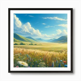 Field Of Flowers Art Print