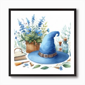 Tale of The Blue Hat Art Print