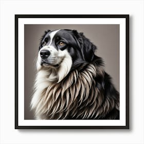 Portrait Of A Dog Art Print