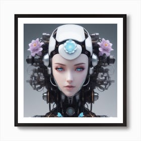 Robot Girl 5 Art Print
