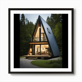 Tiny House In The Woods Art Print
