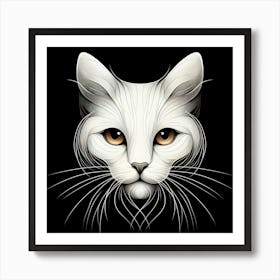 Creative Feline Cat Artwork 113 Art Print