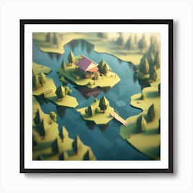 House In The Forest 3 Art Print