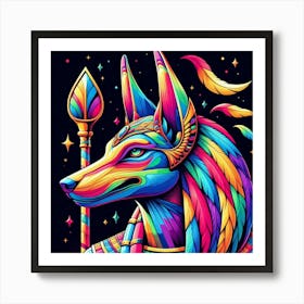 Egyptian anubas 1 Art Print