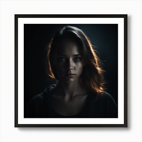 Create A Cinematic Light Effect On Black Background 3818581158 Art Print