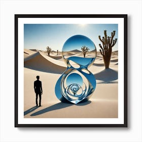 Sphere In The Desert 2 Art Print