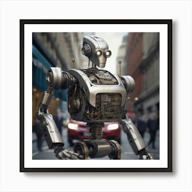 Robot In The City 57 Art Print
