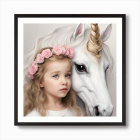 Magnolia's Unicorn Art Print