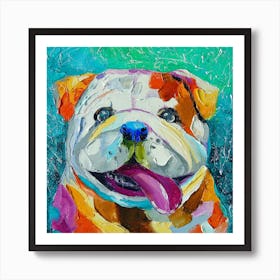 Smiling dog Art Print