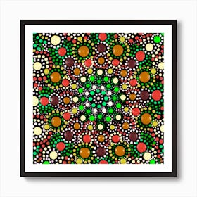 Mahogany Mesmerize Square Art Print