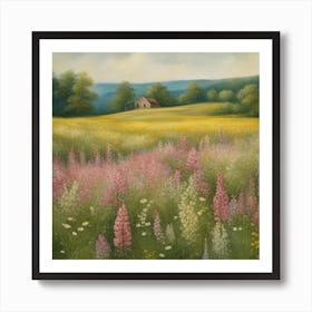 Field Of Wildflowers Art Print