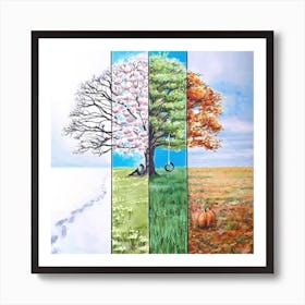 Four Seasons Art Print