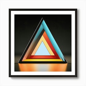 Abstract Triangle Art Print