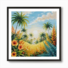 Tropical Landscape 3 Poster