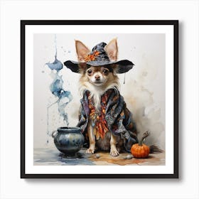 Witch Dog Art Print