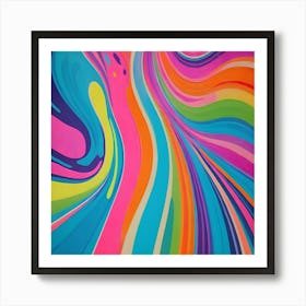 Psychedelic Swirls 1 Art Print