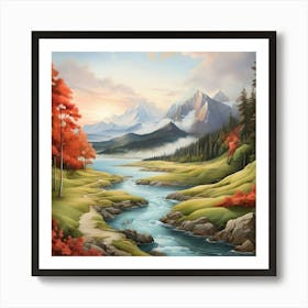 River Valley Art Print