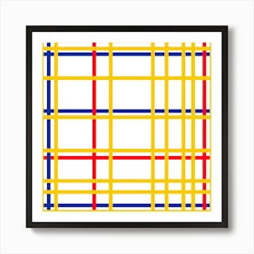 Mondrian Modular Sq Art Print