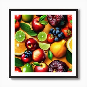 Fruit Wallpaper 3 Art Print