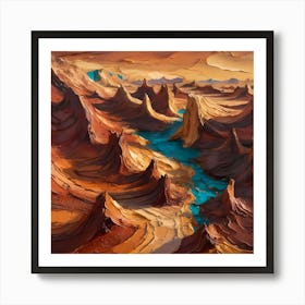 Canyons Of Arizona Art Print