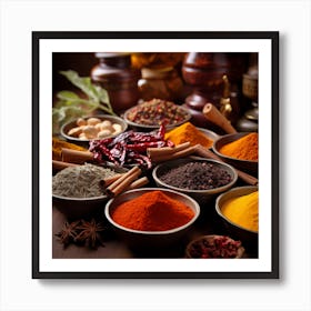 Exotic Spices Art Print