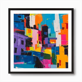 Abstract Travel Collection Buenos Aires Argentina 1 Art Print