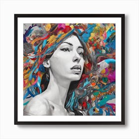 Abstract Of A Woman 2 Art Print