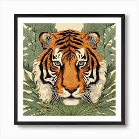 Botanical Tiger Art Print