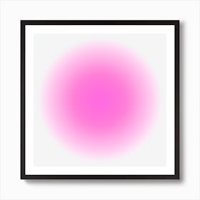 Pink Glow Aura Art Print