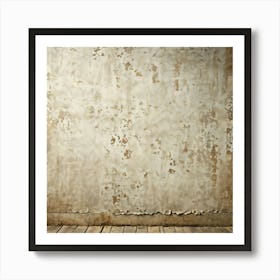 Ancient Pattern Wallpaper Featuring Clean Empty Sheets Blanketed Across A Wall Mimicking Aged Card (1) Art Print