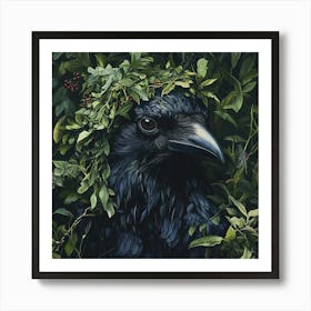 Crow with Crown Poster