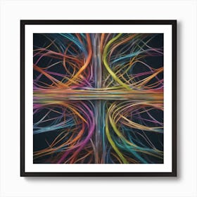 Abstract Cross - Abstract Stock Videos & Royalty-Free Footage Art Print