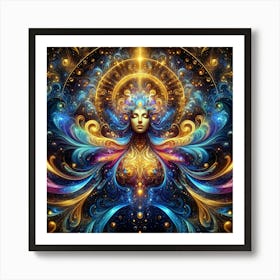 Psychedelic Woman Art Print