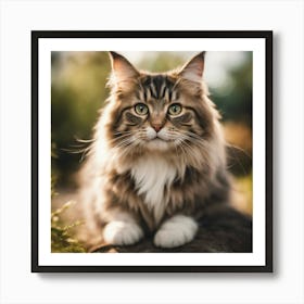 Coon Cat Art Print