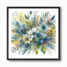 A bouquet of flowers 2 Art Print