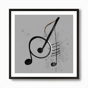 Music Note Minimal Design Art Print