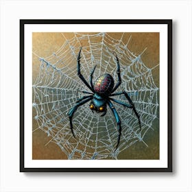 Black Widow Spider Art Print