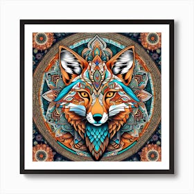 Fox Mandala Art Print