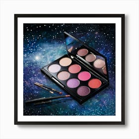 A Celestial Infused Makeup Palette Boasting Interstellar Radiance And Twinkling Shimmer Encapsulat 2 1 Art Print