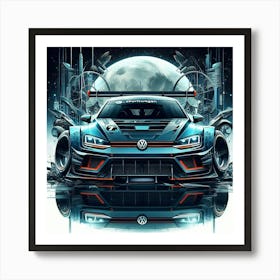 Vw Golf Gti Art Print