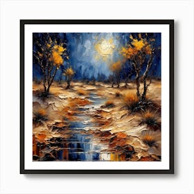 River In The Desert Art Print