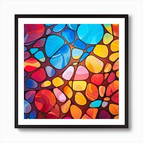 Stained Glass Background 7 Art Print