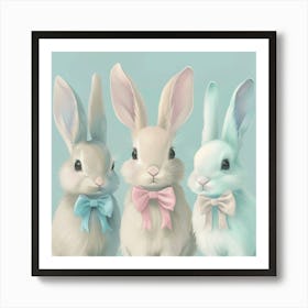 Easter Bunnies 6 Art Print